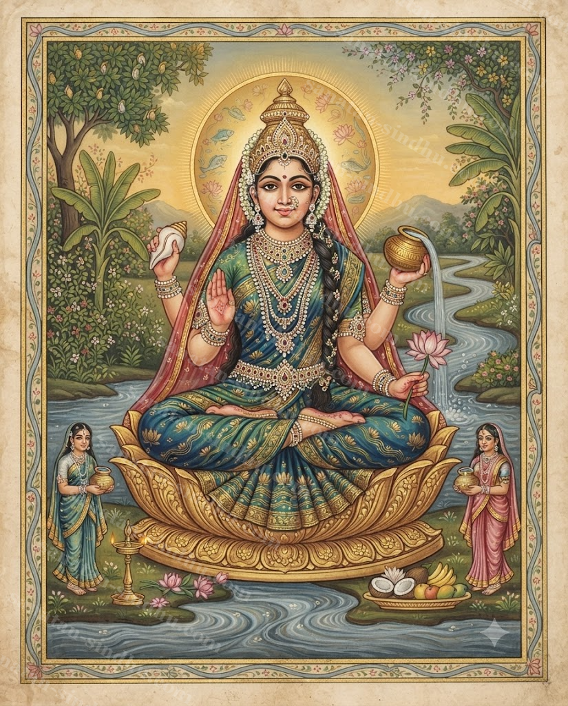 Portrait of Nadyaḥ — the Rivers